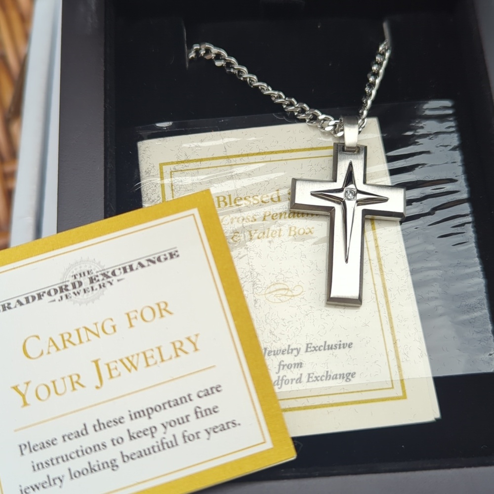 Cross Necklace "Blessings For My Son". - Picture 3 of 6